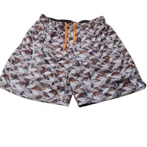 Legendary Whitetails Mens  Geo Camo River Rock Swim Shorts Sm NWT